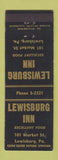 Matchbook Cover - Lewisburg Inn PA