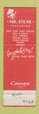 Matchbook Cover - Family Place Mr Steak Horsham PA