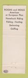 Matchbook Cover - Brookview Manor Canadensis PA