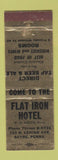 Matchbook Cover - Flat Iron Hotel Sayre PA WEAR