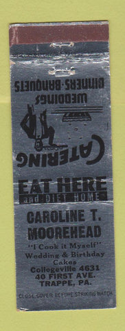 Matchbook Cover - Caroline Moorhead Catering Trappe PA