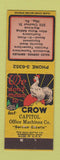 Matchbook Cover - Woodstock Typewriters Harrisburg PA Capitol Office Machine