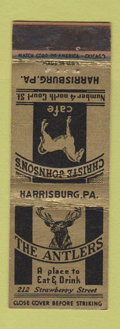 Matchbook Cover - Christie Johnon's Harrisburg PA Antlers WEAR