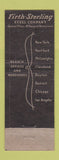 Matchbook Cover - Firthite Carbide McKeesport PA