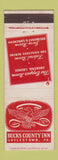 Matchbook Cover - Bucks County Inn Doylestown PA