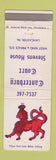 Matchbook Cover - Canterbury Court Stevens House Lancaster PA