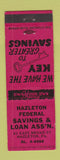 Matchbook Cover - Hazleton Federal Savings and Loan PA