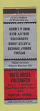 Matchbook Cover - Hotel Moses Van Campen Benton PA low phone #
