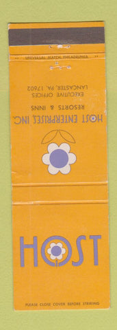 Matchbook Cover - Host Enterprises Lancaster PA WEAR