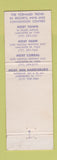Matchbook Cover - Host Enterprises Lancaster PA WEAR