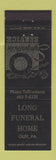 Matchbook Cover - Long Funeral Home Oley PA
