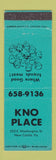 Matchbook Cover - Kno Place New Castle PA