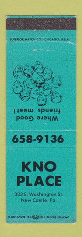 Matchbook Cover - Kno Place New Castle PA
