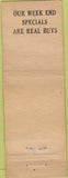 Matchbook Cover - Quigley's Liquor Store Syracuse NY WORN