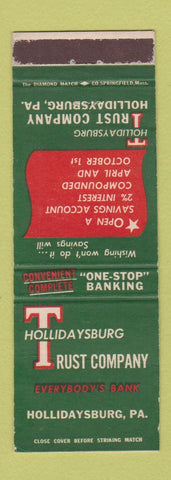 Matchbook Cover - Hollidaysburg Trust Company PA