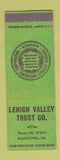 Matchbook Cover - Lehigh Trust Company Allentown PA