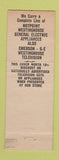 Matchbook Cover - Live Wire Electric Reading PA