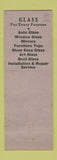 Matchbook Cover - Claude Hollinger Glass Lebanon PA Christmas #1 WEAR