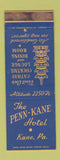 Matchbook Cover - Penn Kane Hotel Kane PA Pagoda WEAR