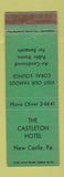Matchbook Cover - Castleton Hotel New Castle PA WEAR
