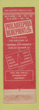 Matchbook Cover - Philadelphia Blue Print Company PA