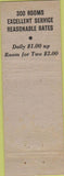 Matchbook Cover - Hotel Victoria Chicago IL Gem WORN