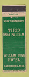 Matchbook Cover - Hotel William Penn Harrisburg PA