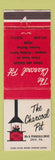 Matchbook Cover - The Charcoal Pit Erie PA