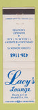 Matchbook Cover - Lacy's Lounge Marietta PA