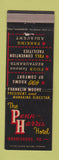 Matchbook Cover - Penn Harris Hotel Harrisburg PA