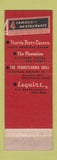 Matchbook Cover - Penn Harris Hotel Harrisburg PA