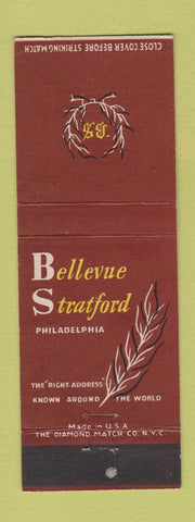 Matchbook Cover - Bellevue Stratford Hotel Philadelphia PA