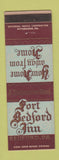 Matchbook Cover - Fort Bedford Inn Bedford PA