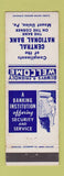 Matchbook Cover - Central National Bank Mount Union PA WEAR