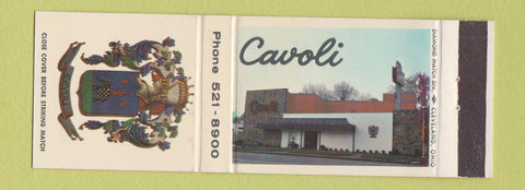 Matchbook Cover - Cavoli Restaurant Cleveland OH