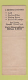 Matchbook Cover - The Villa Restaurant Tyrone PA
