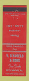 Matchbook Cover - V. D'Angelo Sons Restaurant Bryn Mawr PA
