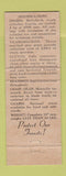 Matchbook Cover - McCulloch Chain Saws Gil Con Tool Pittsburgh PA