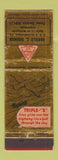 Matchbook Cover - Harold Shuman Bloomsburg PA  Tire WEAR