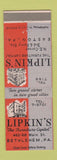 Matchbook Cover - Lipkin's Furniture Stores Bethlehem PA Easton