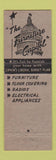 Matchbook Cover - Lipkin's Furniture Stores Bethlehem PA Easton