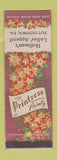 Matchbook Cover - Printzess Women's Dresses Hoffman's Pottstown PA