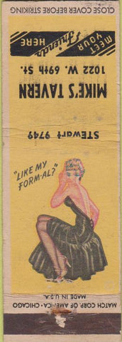 Matchbook Cover - Mike's Tavern Pinup