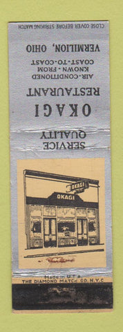 Matchbook Cover - Okagi Restaurant Vermilion OH WEAR