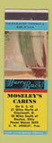 Matchbook Cover - Moseley's Cabins Mason? OH