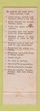 Matchbook Cover - Capitol Kitchen Planning Harry Scheafer Electric Medina OH