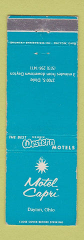 Matchbook Cover - Motel Capri Dayton OH