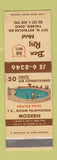 Matchbook Cover - Ban Rey Motel Toledo OH WEAR