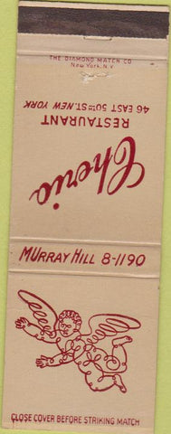 Matchbook Cover - Cherio Restaurant New York City