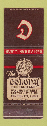 Matchbook Cover - Colony Restaurant Cincinnati OH